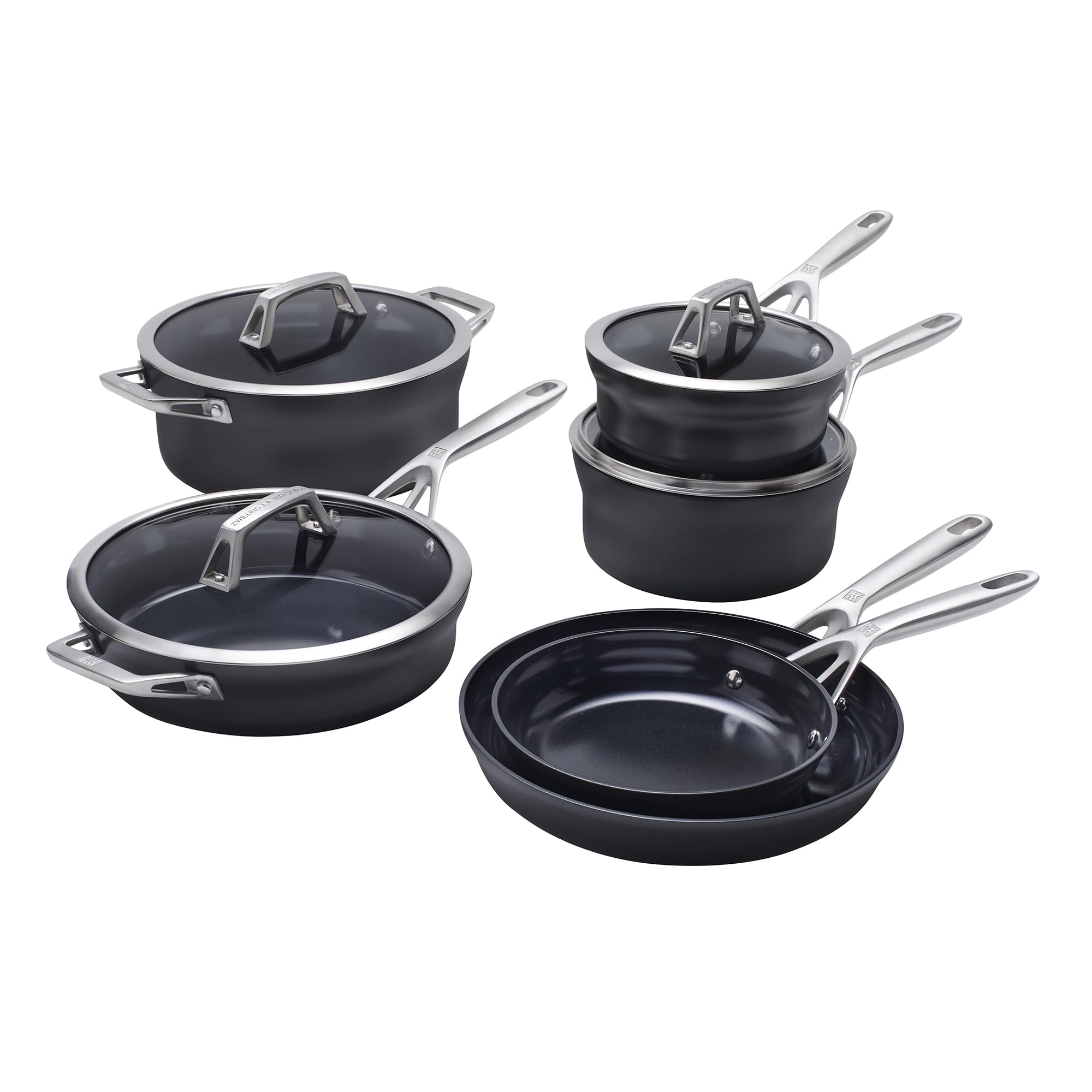 Version 1.0.0 Batería de cocina ZWILLING Motion 1033179 de aluminio anodizado duro con antiadherente de cerámica 10 piezas