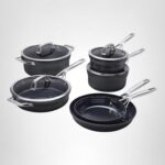 Batería de cocina ZWILLING Motion 1033179 de aluminio anodizado duro con antiadherente de cerámica 10 piezas