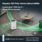 Deshumidificador Waykar YDZ-150PM Energy Star 150 pintas con bomba para espacios de hasta 697 m2 drenaje por manguera de