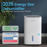 Deshumidificador Waykar YDZ 120 Pintas para Espacios hasta 6,500 Pies Cuadrados, Energy Star, con Manguera de Drenaje y