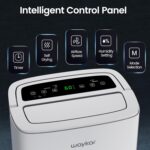 Deshumidificador Waykar YDZ 120 Pintas para Espacios hasta 6,500 Pies Cuadrados, Energy Star, con Manguera de Drenaje y