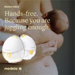 Medela Motion InBra - Extractor de leche eléctrico portátil | Totalmente dentro, manos libres, ajuste cómodo, sin BPA, t