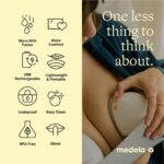 Medela Motion InBra - Extractor de leche eléctrico portátil | Totalmente dentro, manos libres, ajuste cómodo, sin BPA, t