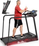 Caminadora Redliro JK15F para Adultos Mayores Plegable Pasamanos Laterales y Frontal Capacidad 400 Libras Inclinacion 0-