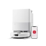 Robot aspirador y trapeador roborock Qrevo S5V 12000Pa FlexiArm succión 10mm elevación mopa secado aire caliente