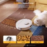 Robot aspirador y trapeador roborock Qrevo S5V 12000Pa FlexiArm succión 10mm elevación mopa secado aire caliente