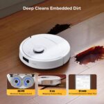 Robot aspirador y trapeador roborock Qrevo S5V 12000Pa FlexiArm succión 10mm elevación mopa secado aire caliente