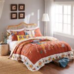 Juego de edredón Barefoot Bungalow Topanga Greenland Home Fashions GL-1703EBSQ5 5 piezas tamaño queen multicolor