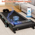 Cinta de Correr Plegable Trygoal Inclinación Automática 11 Niveles 12% Motor 3.5 HP Capacidad 450 libras con Altavoz Blu