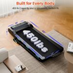 Cinta de Correr Plegable Trygoal Inclinación Automática 11 Niveles 12% Motor 3.5 HP Capacidad 450 libras con Altavoz Blu