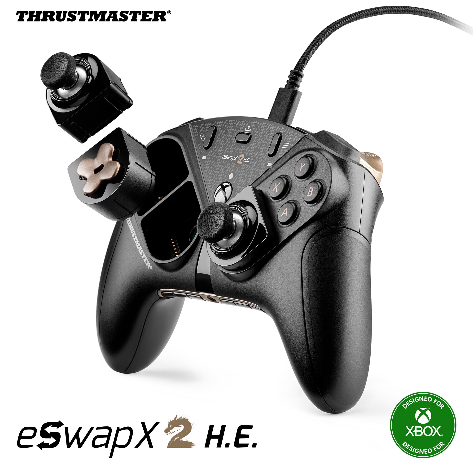 Version 1.0.0 Control Thrustmaster ESWAP X2 H.E 4460325 sin deriva efecto Hall botones mecánicos hot-swap Xbox PC