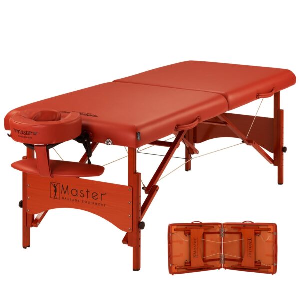 Master Massage Fairlane - Mesa de masaje portátil de tamaño deportivo de 28 pulgadas, ligera y de apoyo con accesorios a