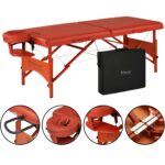 Master Massage Fairlane - Mesa de masaje portátil de tamaño deportivo de 28 pulgadas, ligera y de apoyo con accesorios a