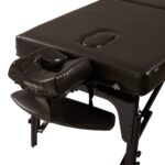 Master Supreme - Mesa de masaje portátil extra ancha de 31 pulgadas, cama de spa de espuma viscoelástica de 3 pulgadas,