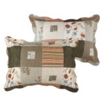 Juego de Edredón Greenland Home Fashions Sedona GL-1010G4PK 100% algodón King 5 piezas gris