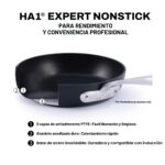 Batería de Cocina Juego de Ollas y Sartenes Antiadherentes All Clad Groupe SEB HA1 Expert E122SA74 Aluminio Anodizado Du