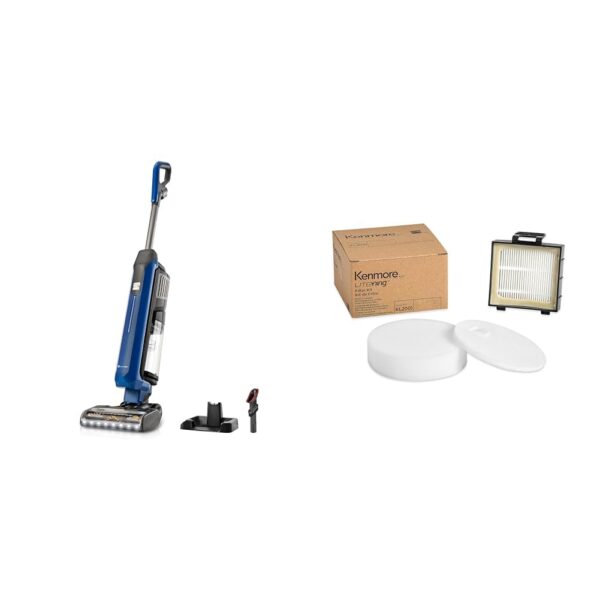 Paquete Aspiradora Vertical Inalambrica Kenmore CU5001 Litening 40 Minutos con Kit Filtro HEPA Kenmore KL2001 Litening F