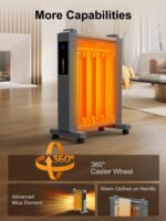 Calentador Convección Uthfy JH-DRM01-15R 1500W 26" 3 Lados