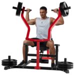 Máquina de prensa de pecho para gimnasio en casa, máquina de prensa de banco multifuncional de 1250 libras con brazos co