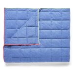 Juego de edredón de algodón Lacoste Westover LACQLT3-004 3 piezas tamaño King azul certificado Oeko-TEX para todas las e