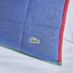 Juego de edredón de algodón Lacoste Westover LACQLT3-004 3 piezas tamaño King azul certificado Oeko-TEX para todas las e
