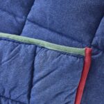 Juego de edredón de algodón Lacoste Westover LACQLT3-004 3 piezas tamaño King azul certificado Oeko-TEX para todas las e