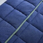 Juego de edredón de algodón Lacoste Westover LACQLT3-004 3 piezas tamaño King azul certificado Oeko-TEX para todas las e