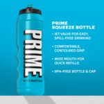 Botella de agua deportiva Prime Hydration PHSQB1L12BLR azul 32 oz libre de BPA diseño ergonómico a prueba de fugas