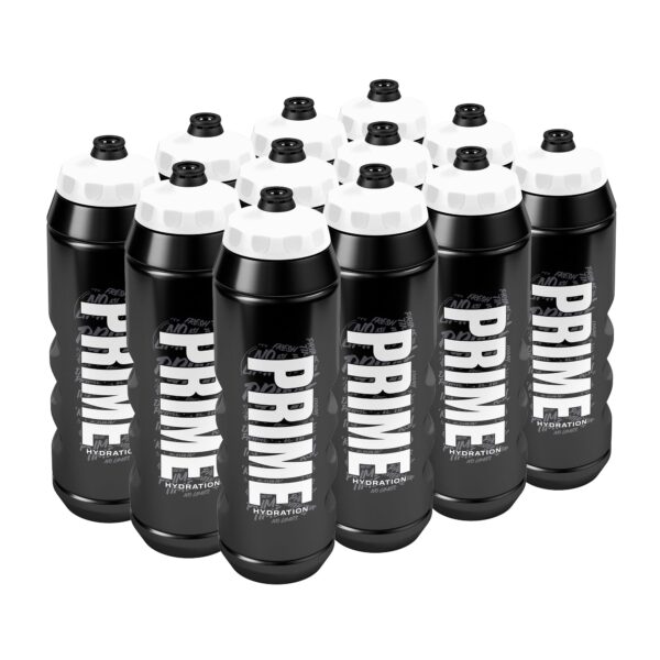 Botellas de agua deportivas Prime Hydration PHSQB1L12BWG 32 oz sin BPA a prueba de fugas paquete de 12 piezas