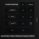 Palanca de Cambios Sim Racing Logitech G RS H-SHIFTER 941-000321 7 Velocidades Sensor Hall PS5 PS4 Xbox PC