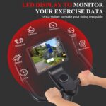 Bicicleta estática GAOMON resistencia magnética 32 niveles pantalla LED conectividad Bluetooth app música uso doméstico