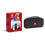 Consola Nintendo Switch OLED Blanco Joy Con Blancos Estuche de Viaje Game Traveler Deluxe
