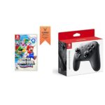 Super Mario Bros.™ Wonder - Nintendo Switch (US Version) with Nintendo Switch Pro Controller Gaming Bundle