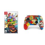 Super Mario 3D World + Bowser's Fury (US Version) with PowerA Enhanced Wireless Mario Pop Controller for Nintendo Switch