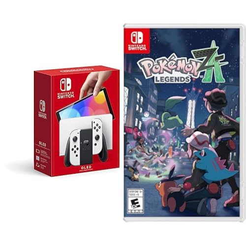 Consola Nintendo Switch OLED Joy Con Blanco Juego Pokémon Legends Z A