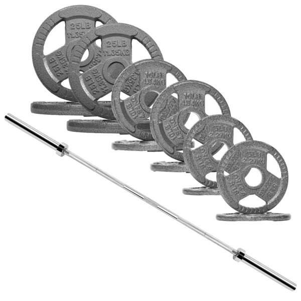Juego de pesas Signature Fitness de 2 pulgadas de hierro fundido