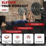 Juego de pesas Signature Fitness de 2 pulgadas de hierro fundido