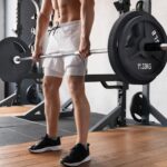 Signature Fitness 2-Inch Cast Iron Barbell Set, Including Multiple LBS Weight Plates and 6FT Barbell Set, Multiple