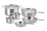 Batería de Cocina Juego de Ollas Le Creuset ST00395000001001 Acero Inoxidable 10 Piezas