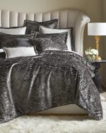 Juego de edredon Thread and Weave Safari Pacific Coast Home Furnishings SAF-3PCKG-GR-D talla King 3 piezas gris cordon d