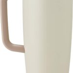 Owala FreeSip - Vaso de acero inoxidable, 40 onzas, bronceado (ligeramente tostado) (paquete de 6)