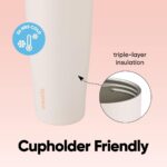 Termo Vaso Térmico Owala FreeSip BlenderBottle C07354 Acero Inoxidable 40 oz Naranja Canela Paquete de 6 Piezas
