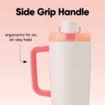 Termo Vaso Térmico Owala FreeSip BlenderBottle C07354 Acero Inoxidable 40 oz Naranja Canela Paquete de 6 Piezas