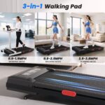 Caminadora bajo escritorio plegable Superun BA07R1 con inclinación automática 9 porciento pantalla LED 3 modos caminar t
