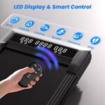 Caminadora bajo escritorio plegable Superun BA07R1 con inclinación automática 9 porciento pantalla LED 3 modos caminar t
