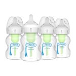 Dr. Brown's Natural Flow® - Biberones anticólicos Options+™ de cuello ancho de 5 oz/5.1 fl oz, con boquilla de flujo len