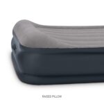 Colchón de aire individual Dura-Beam Plus Deluxe con almohada Intex 64131ED tecnología Fiber-Tech bomba eléctrica integr