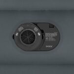 Colchón de aire individual Dura-Beam Plus Deluxe con almohada Intex 64131ED tecnología Fiber-Tech bomba eléctrica integr