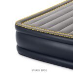 Colchón de aire individual Dura-Beam Plus Deluxe con almohada Intex 64131ED tecnología Fiber-Tech bomba eléctrica integr