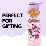 Botella de Agua Silver Buffalo SAN878L3 Sanrio Kuromi Cherry Hearts Tapa de Rosca 28 Onzas Paquete de 12 Piezas